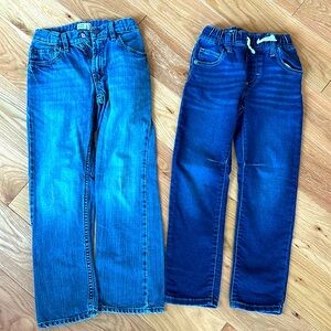 Gap and Crewcuts Boys Jeans - size 8 SLIM